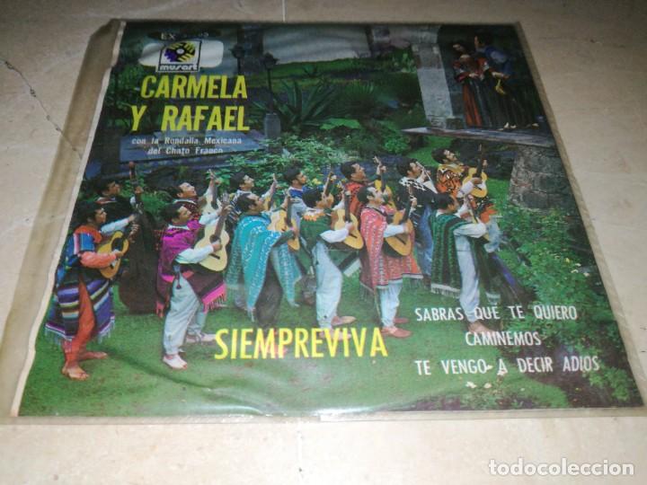 Discos de vinilo: CARMELA Y RAFAEL-SIEMPREVIVA - Foto 2