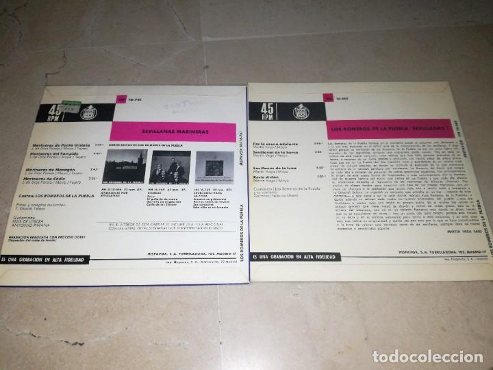 Discos de vinilo: LOTE DE 2 EPS DE LOS ROMEROS DE LA PUEBLA - Foto 2