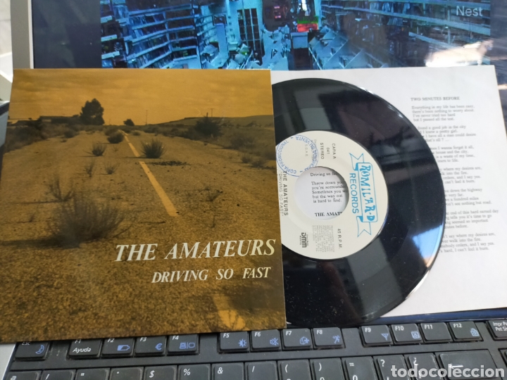 Discos de vinilo: The amateurs single driving so fast 1991 - Foto 1