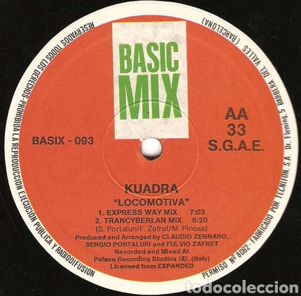 Discos de vinilo: LP KUADRA LOCOMOTIVA - Foto 2