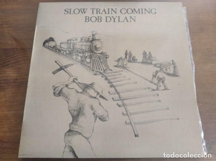 Discos de vinilo: BOB DYLAN - Slow train coming ****** LP ESPA&Ntilde;OL 1979 GRAN ESTADO! - Foto 1