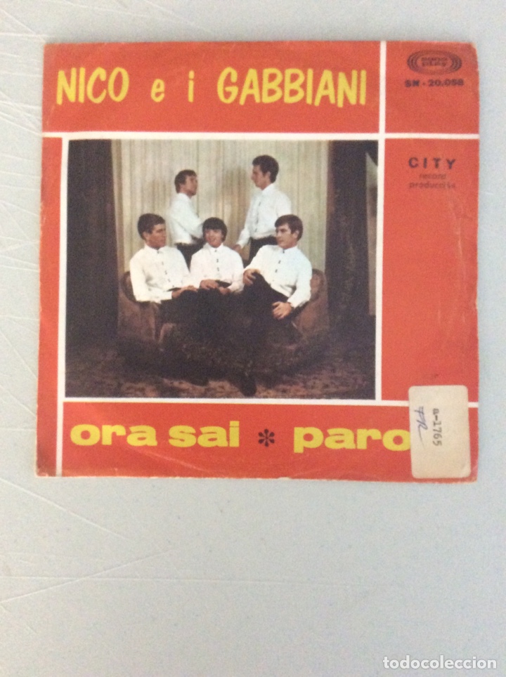 Discos de vinilo: Nico e i Gabbiani. Ora sai. Parole - Foto 1