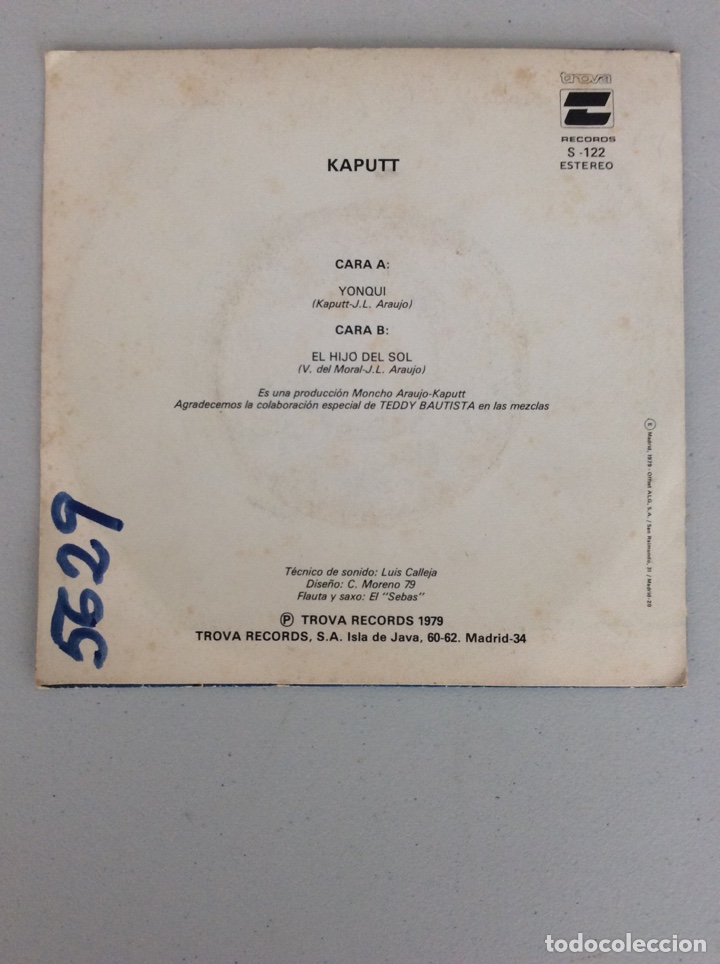 Discos de vinilo: Kaputt. Yonqui. El hijo del sol. - Foto 2
