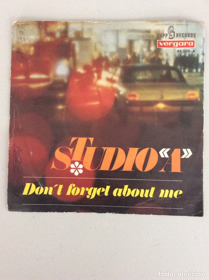 Discos de vinilo: Studio A. Don&rsquo;t forget about me. - Foto 2