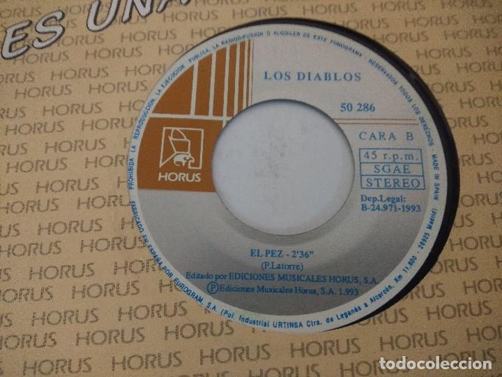 Discos de vinilo: LOS DIABLOS/EL PEZ/SINGLE. - Foto 2