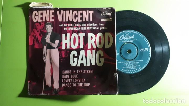 GENE VINCENT AND HIS BLUE CAPS - HOT ROD GANG - DANCE IN THE STREET +3 - 1958 - COMPRA MÍNIMA 3 EURO (Música - Discos de Vinilo - EPs - Rock & Roll)