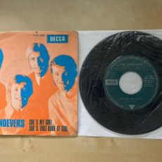 Discos de vinilo: THE ENDEVERS - SHE’S MY GIRL / SHE’S THAT KIND OF GIRL - SINGLE 7” - SPAIN 1968. Lote 288480308