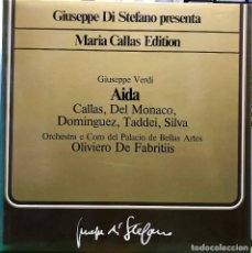 Discos de vinilo: GIUSEPPE VERDI, MARIA CALLAS - OLIVIERO DE FABRITIIS, AIDA - 3 X VINILO BOX. Lote 288502458