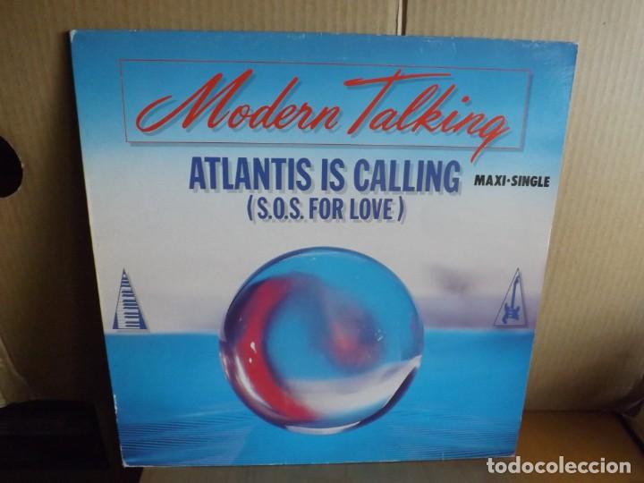 Discos de vinilo: MODERN TALKING ---- ATLANTIS IS CALLING - MAXI SINGLE - Foto 1