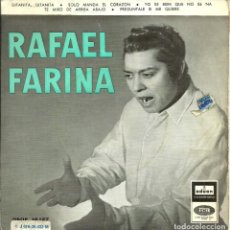 Discos de vinilo: RAFAEL FARINA - GITANITA, GITANITA / SOLO MANDA EL CORAZON - +3 - ODEON - 1958. Lote 288546593