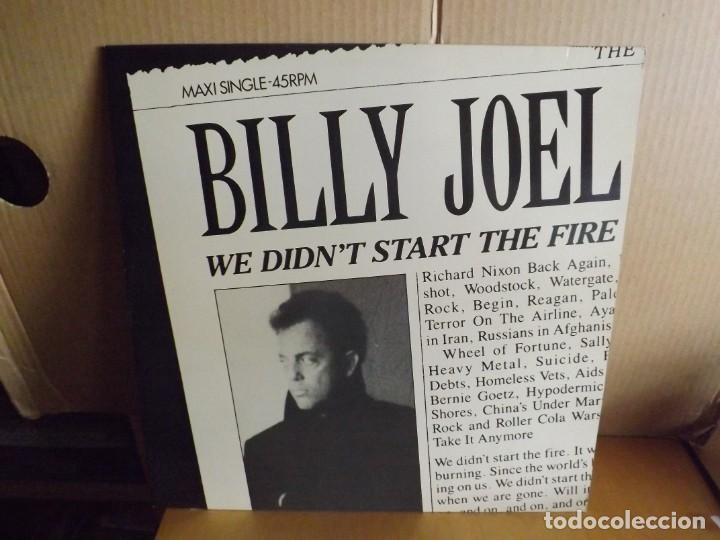 Discos de vinilo: BILLY JOEL ---- WE DIDN&acute;T START THE FIRE - MAXI SINGLE - Foto 1
