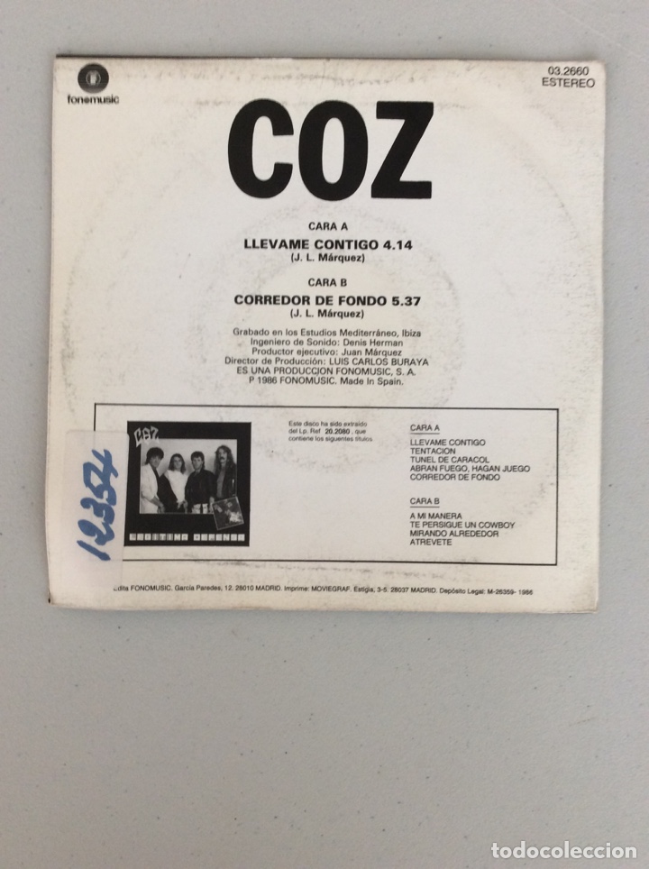 Discos de vinilo: Coz. Legitima defensa. - Foto 2