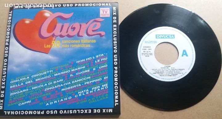 Discos de vinilo: CUORE MIX / SINGLE 7 INCH - Foto 1