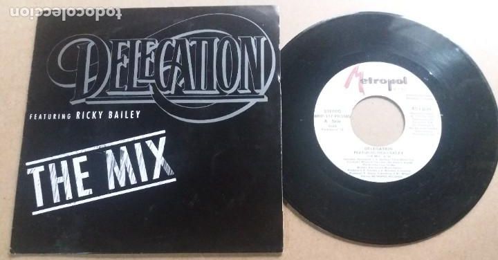 Discos de vinilo: DELEGATION featuring RICKY BAILEY / THE MIX / SINGLE 7 INCH - Foto 1