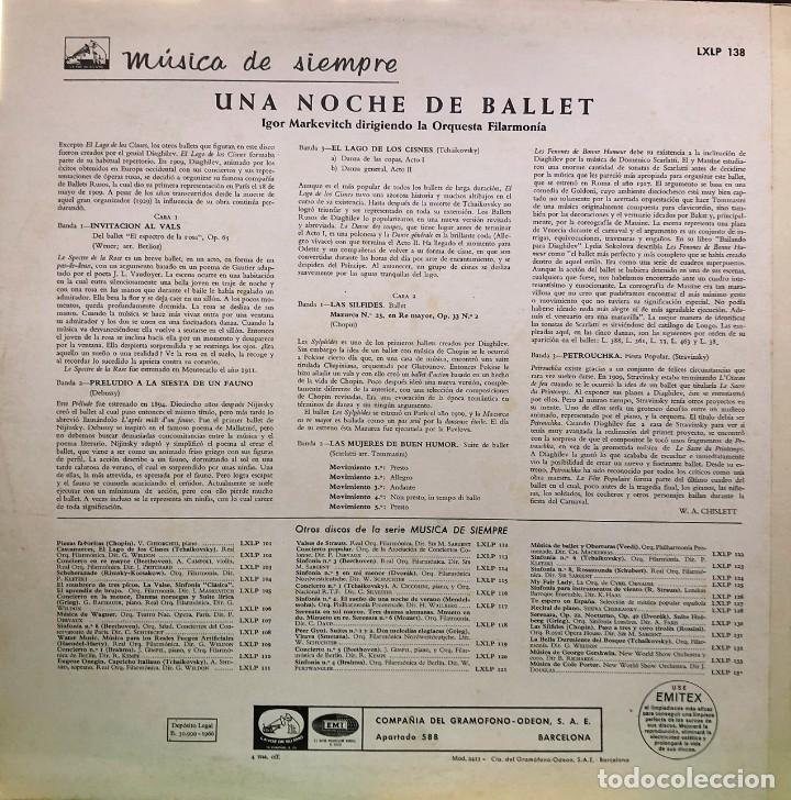 Discos de vinilo: Igor Markevitch &ndash; Una Noche De Ballet - Foto 2