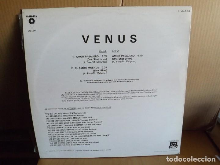 Discos de vinilo: VENUS ---- AMOR PASAJERO - MAXI SINGLE - Foto 2