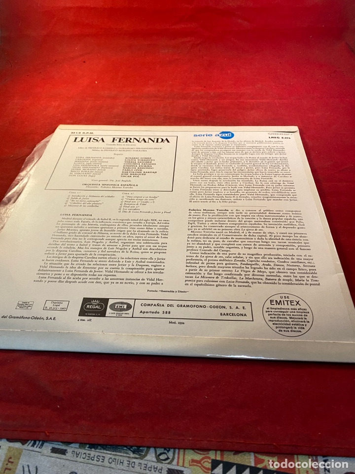 Discos de vinilo: LUISA FERNANDA - Foto 2