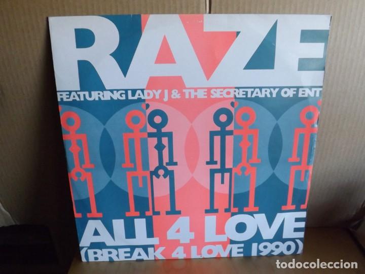 Discos de vinilo: RAZE --- ALL 4 LOVE - MAXI SINGLE - Foto 1