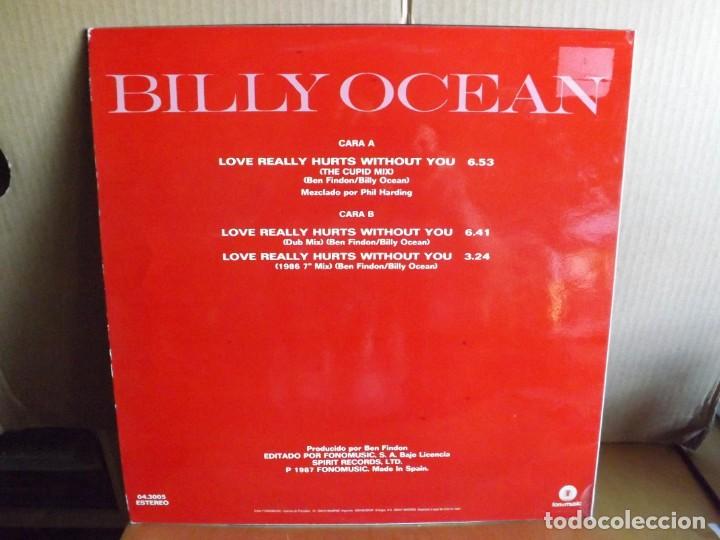 Discos de vinilo: BILLY OCEAN --- LOVE REALLY HURTS WITHOUT YOU - MAXI SINGLE - Foto 2