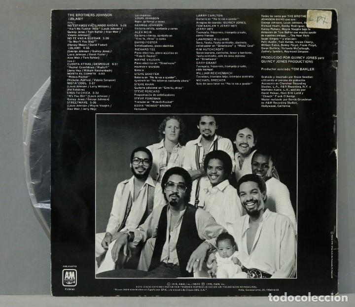 Discos de vinilo: LP. THE BROTHERS JOHNSON. BLAM!! - Foto 2