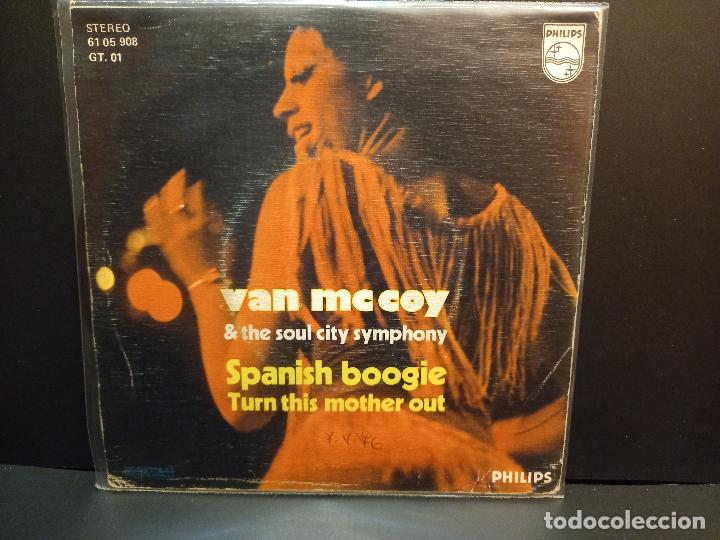 Discos de vinilo: VAN MCCOY SPANIS BOOGIE SINGLE SPAIN 1976 PDELUXE - Foto 2