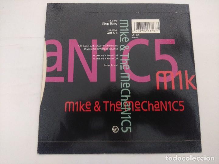 Discos de vinilo: MIKE & THE MECHANICS/STOP BABY/SINGLE. - Foto 3