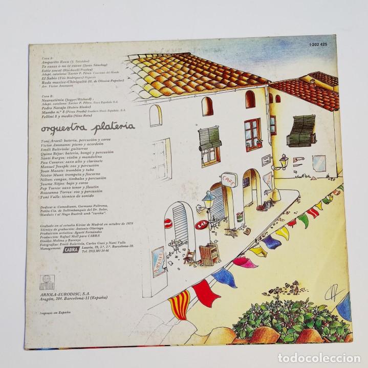 Discos de vinilo: LP Orquesta Plater&iacute;a - Ariola - 1979 - Foto 2