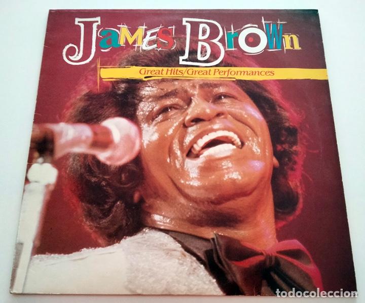 VINILO LP RECOPILATORIO DE JAMES BROWN. GREAT HITS / GREAT PERFORMANCES. 1989. (Música - Discos - LP Vinilo - Funk, Soul y Black Music)