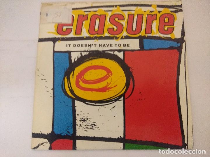 Discos de vinilo: ERASURE/IT DOESNT HAVE TO BE/SINGLE PROMOCIONAL. - Foto 1