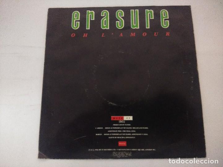 Discos de vinilo: ERASURE/OH LAMOUR/SINGLE PROMOCIONAL. - Foto 3