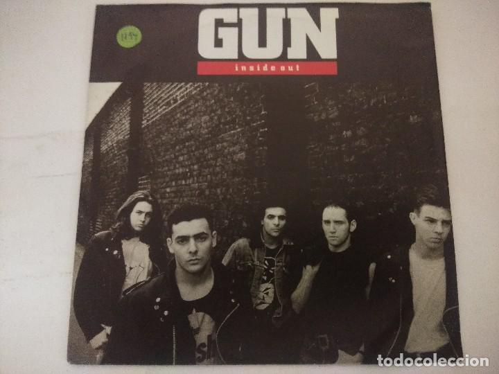 Discos de vinilo: GUN/INSIDE OUT/SINGLE. - Foto 1
