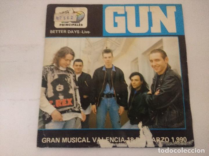 Discos de vinilo: GUN/BETTER DAYS LIVE/SINGLE. - Foto 1