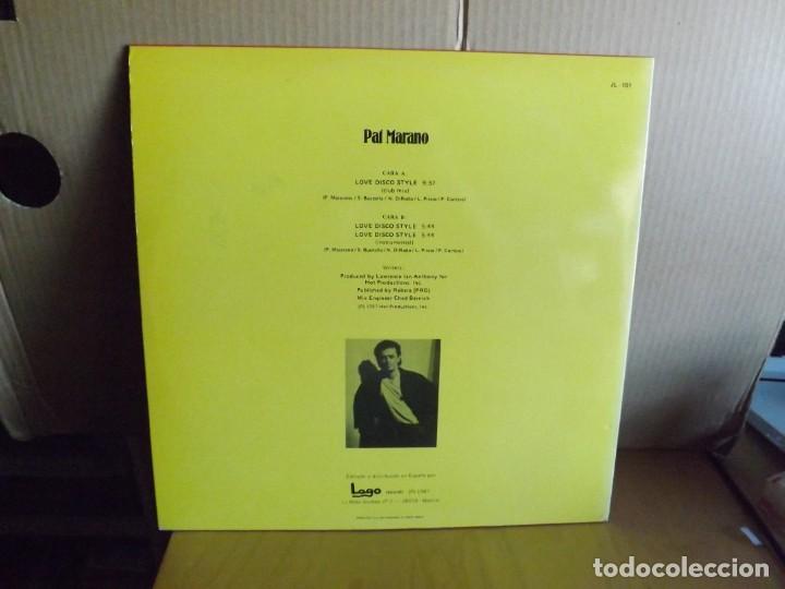 Discos de vinilo: PAT MARANO --- LOVE DISCO STYLE - MAXI SINGLE - Foto 2