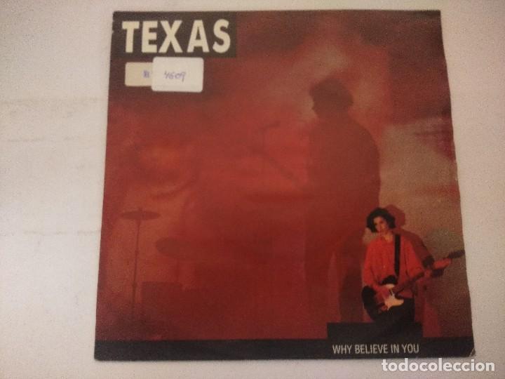 Discos de vinilo: TEXAS/WHY BELIVE IN YOU/SINGLE. - Foto 1