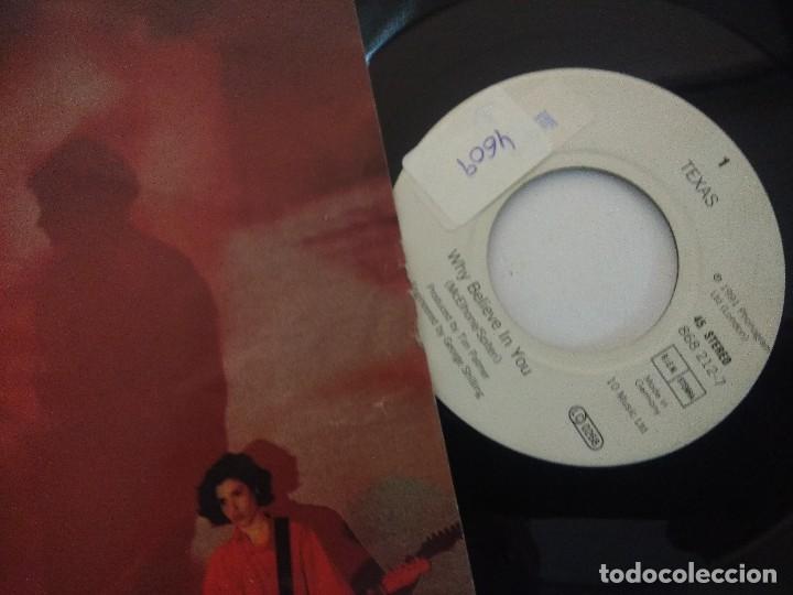 Discos de vinilo: TEXAS/WHY BELIVE IN YOU/SINGLE. - Foto 2