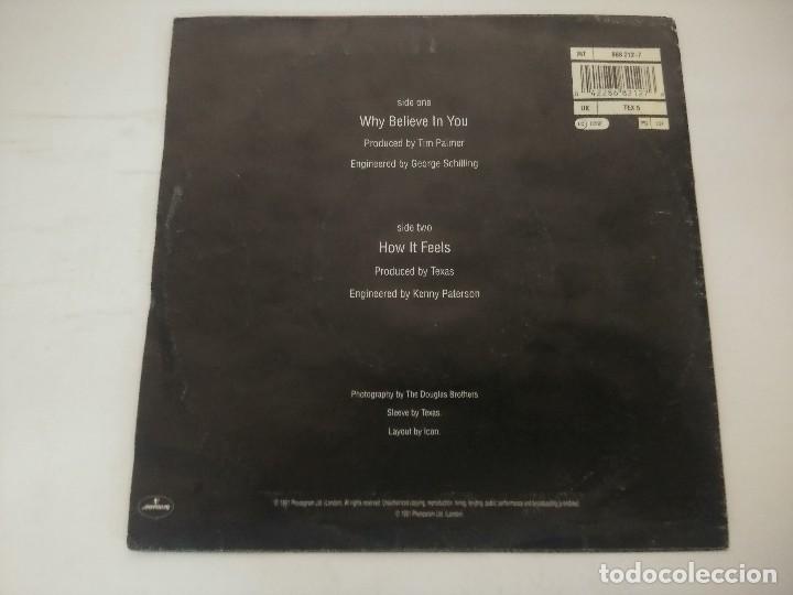 Discos de vinilo: TEXAS/WHY BELIVE IN YOU/SINGLE. - Foto 3