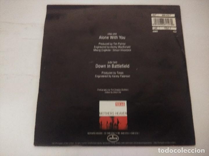 Discos de vinilo: TEXAS/ALONE WITH YOU/SINGLE. - Foto 3