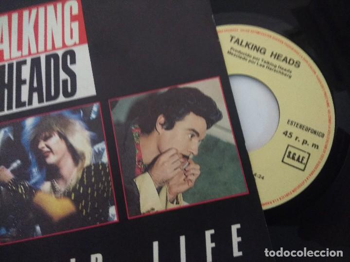 Discos de vinilo: TALKING HEAD/WILD WILD LIFE/SINGLE. - Foto 2
