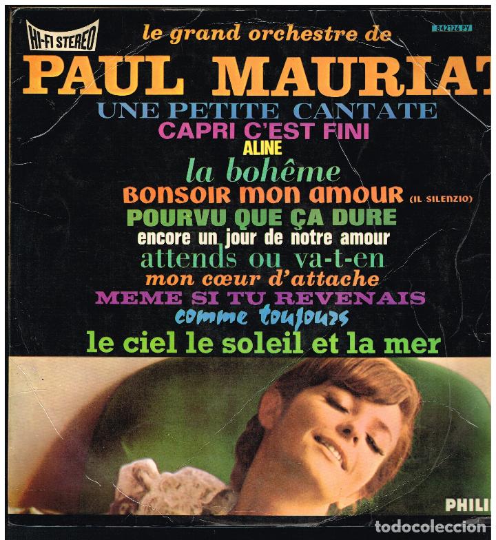 Discos de vinilo: PAUL MAURIAT - LA GRAN ORCHESTRE DE - LP 1966 - Foto 1