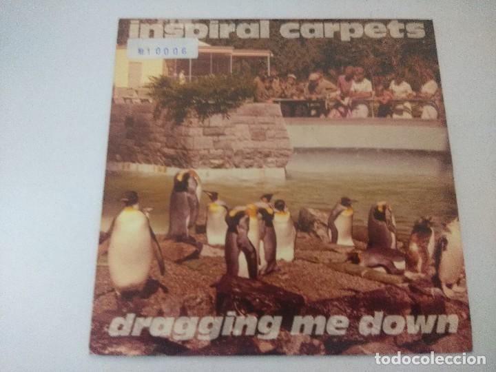 Discos de vinilo: INSPIRAL CARPETS/DRAGGING ME DOWN/SINGLE PROMOCIONAL. - Foto 1