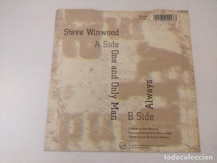 Discos de vinilo: STEVE WINWOOD/ONE AND ONLY MAN/SINGLE. - Foto 3