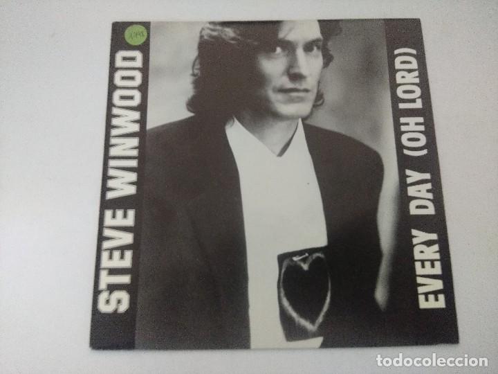 Discos de vinilo: STEVE WINWOOD/EVEY DAY/SINGLE PROMOCIONAL. - Foto 1