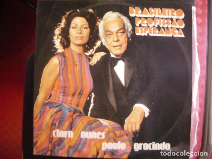 Disques de vinyle: CLARA NUNES/ PAULO GRACINDO- BRASILEIRO PROFISSAO ESPERAN&Ccedil;A. LP