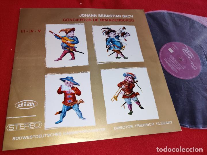 Disques de vinyle: SUDWESTDEUTSCHES KAMMERORCHESTER Dir;Tilegant BACH BRANDENBURGO III-IV-V LP 1967 SPAIN