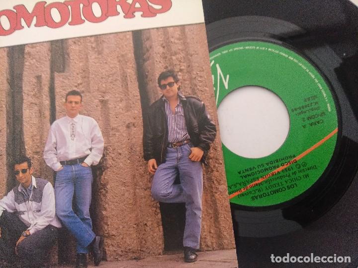 Discos de vinilo: LOSCOMOTORAS/MI CHICA TEDDY/SINGLE PROMOCIONAL. - Foto 2