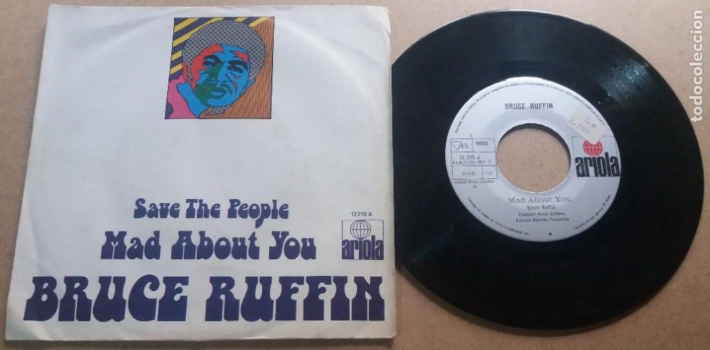 Discos de vinilo: BRUCE RUFFIN / MAD ABOUT YOU / SINGLE 7 INCH - Foto 1
