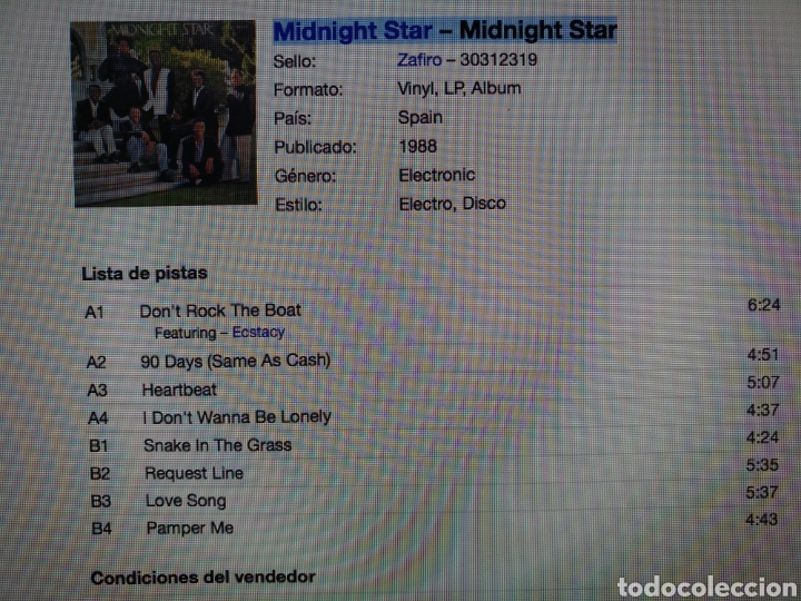 Discos de vinilo: Midnight Star - Midnight Star - Foto 2