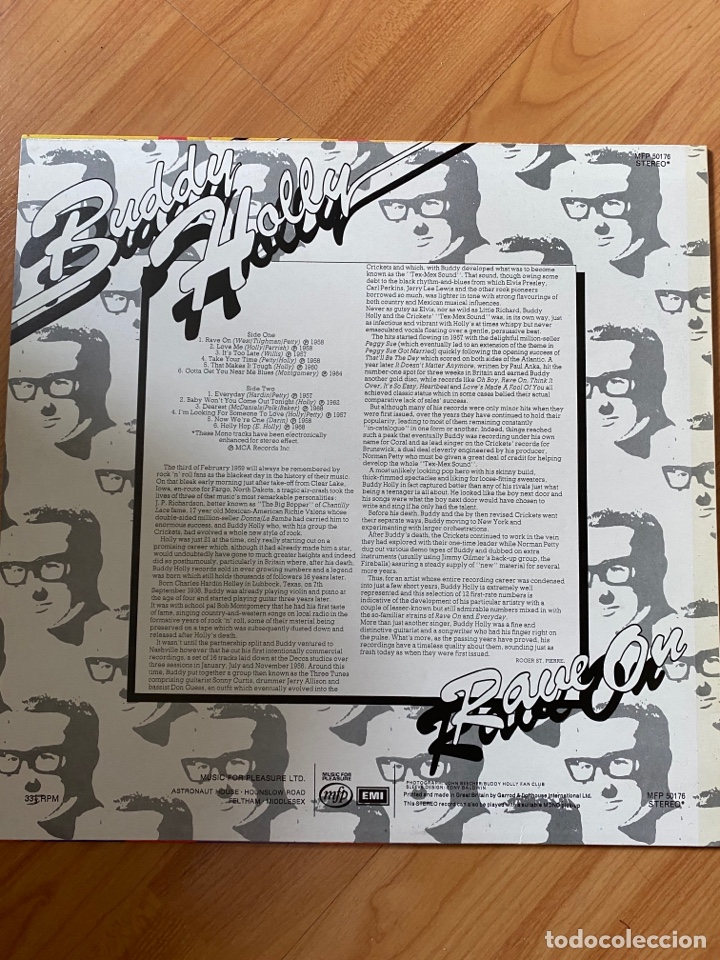 Discos de vinilo: BUDDY HOLLY `Rave On&acute; UK - Foto 2