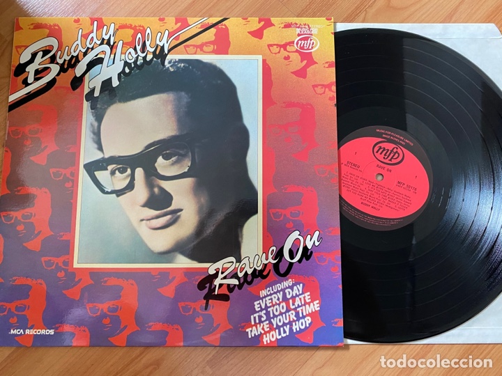 Discos de vinilo: BUDDY HOLLY `Rave On&acute; UK - Foto 1