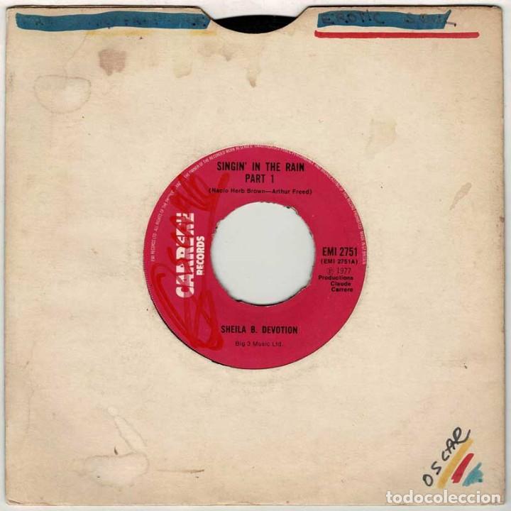 Discos de vinilo: Sheila B. Devotion - Singin in the rain. Single - Foto 1